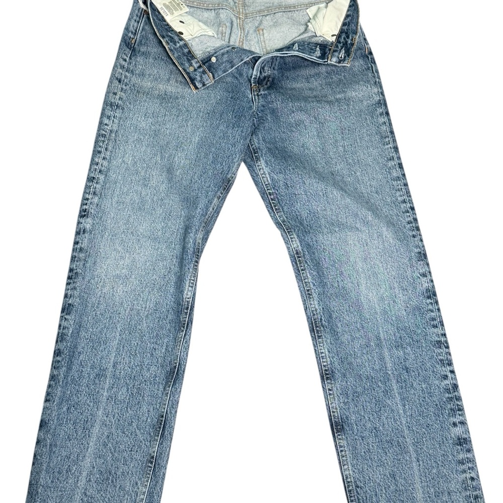 AGOLDE Women’s 90’s Jean Size 26 High Rise Straight Leg Distressed Light Wash - Picture 8 of 8